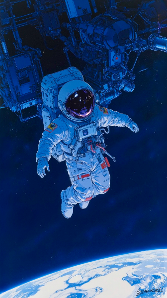 無重力の旅人／スマホ壁紙アーカイブ