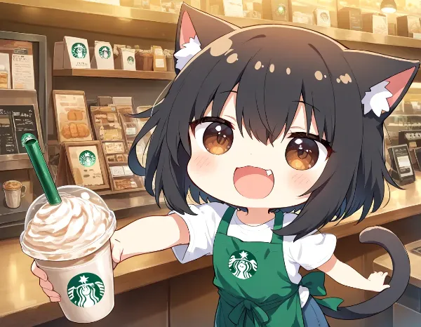 スタバでバイトニャ！