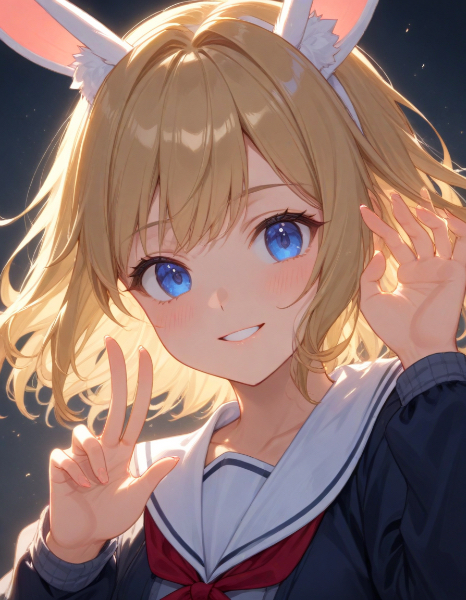 うさぎ耳の女の子