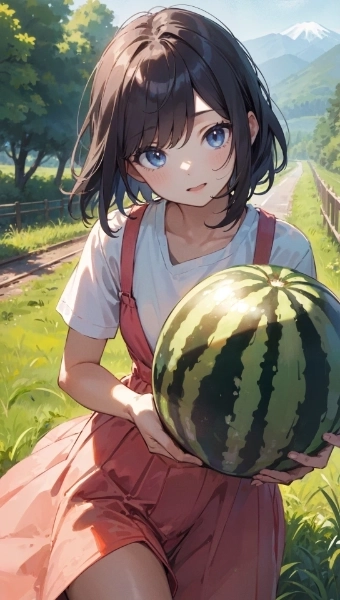 今年初めてのすいかです。