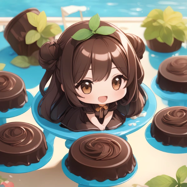 ミントがついたチョコレートちゃん