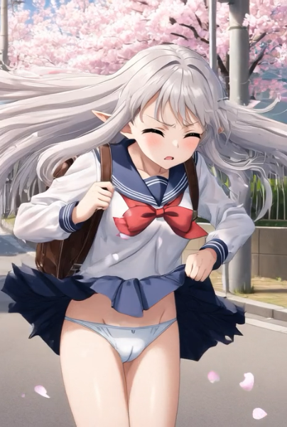 エルフ(通学)より「強風」