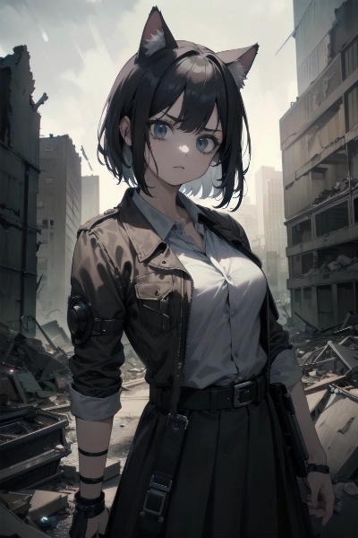 猫耳少女と崩壊都市