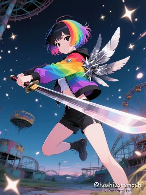 星屑の反逆、虹色の刃