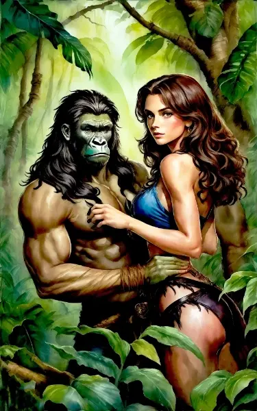 ジャングル住まいのワイルドな彼