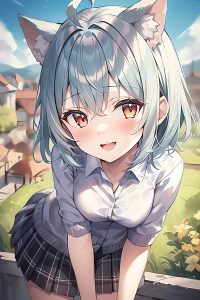 ネコミミ x 女子高生