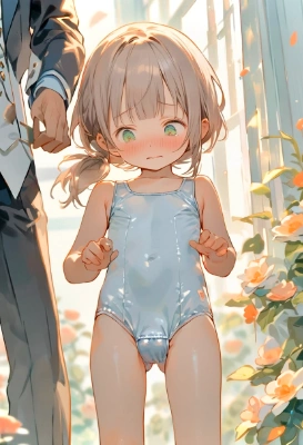 白スク水の男の子