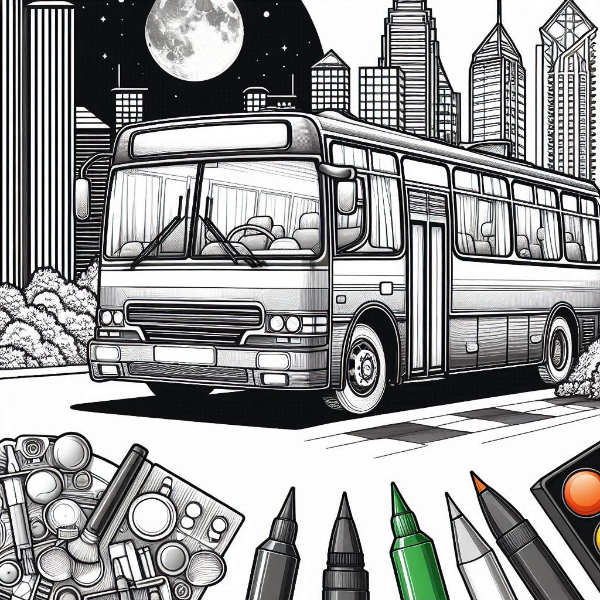 塗り絵_01 乗り物