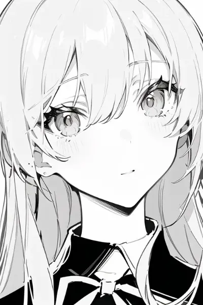 モノクロ美少女