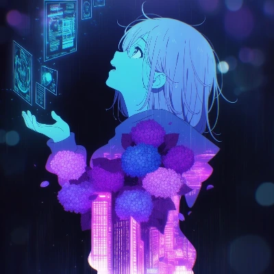 サイバーパンクの少女