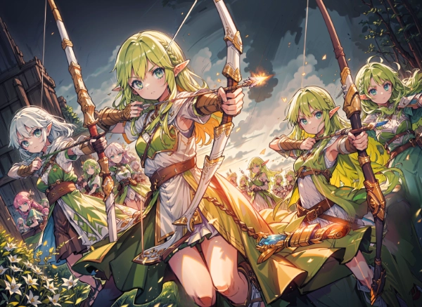 エルフ弓兵部隊