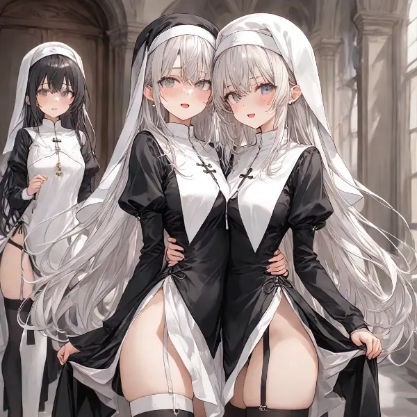 シスターコスプレ撮影。