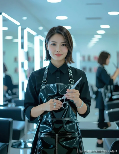 光を操る街角の美容師 - A street-corner hairdresser who manipulates light