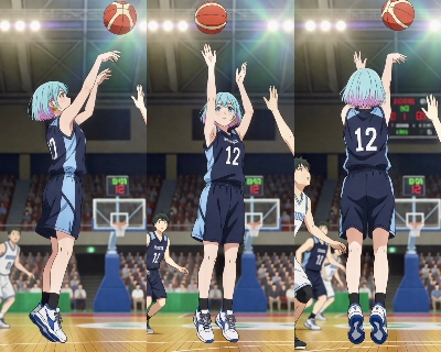 雫ちゃん💧スリーポイントシュート