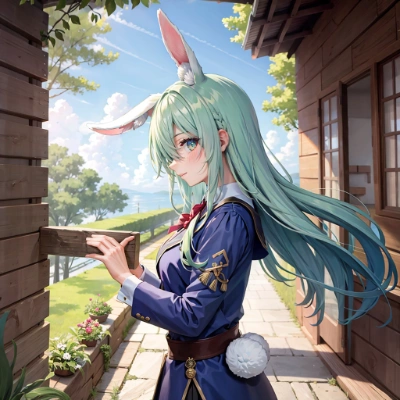 案内ウサギ