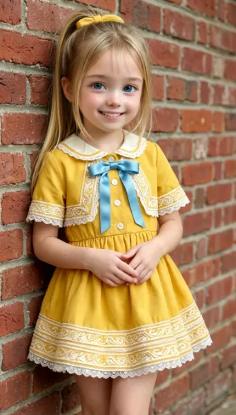 ケープ付きワンピースとリボンのコーデ