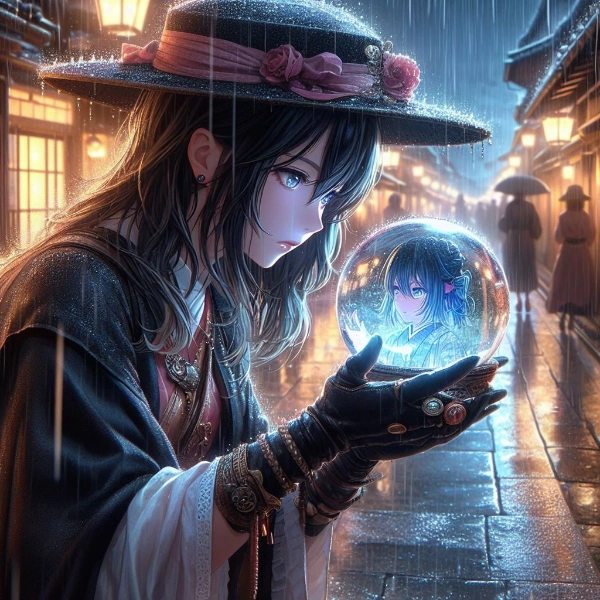 青髪の女と藤原さくら