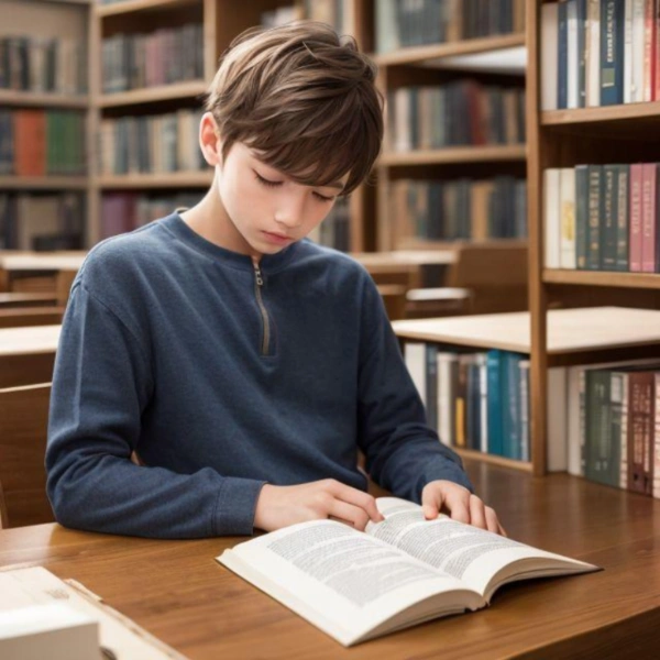 本を読むショタ2