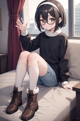 一足早く、冬コーデ×里華