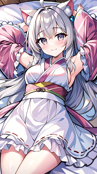 ネコミミ x 和装