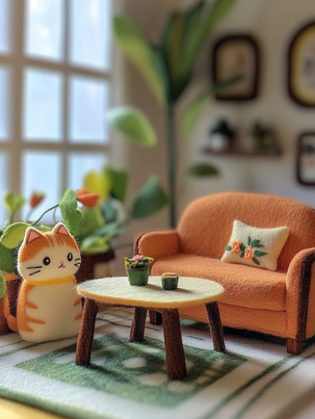 フェルト猫さん。