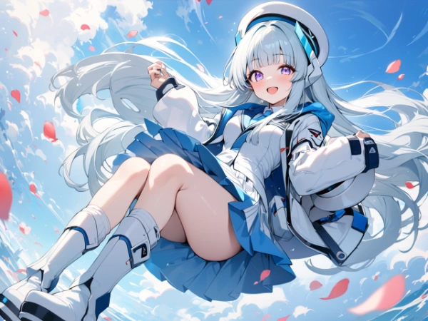 宙を舞う生塩ノア【ブルアカ・生塩ノア】