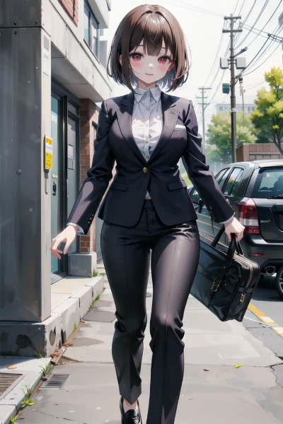 OL風カリンちゃん。