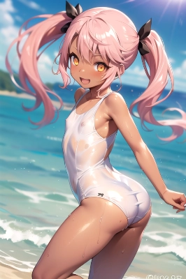 ピンク髪ツインテールのサムネイル