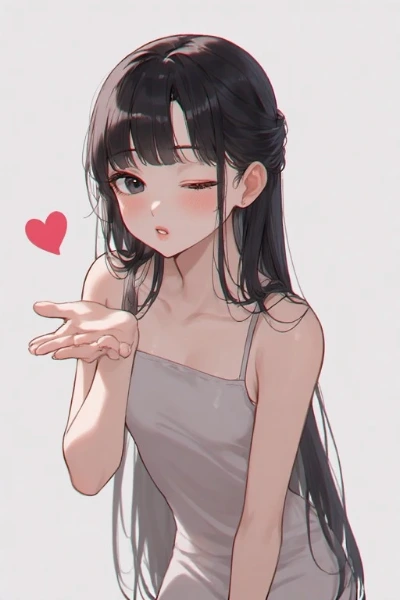 恋する少女の秘密のキス