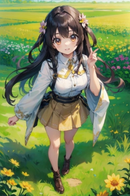 cute eye、愛華、可愛い子はお花が似合う♩