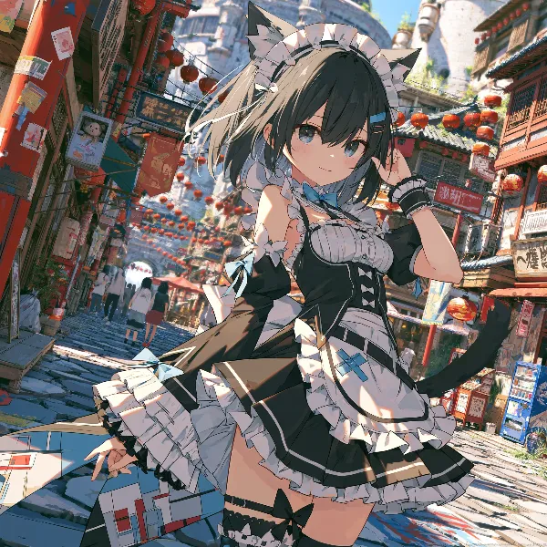 猫耳メイドの路地裏冒険