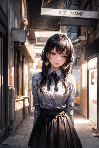 一人で帰るの、こわいなー・・・