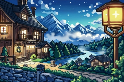 雪山の里