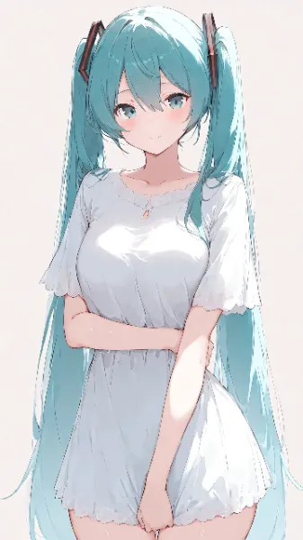 初音ミク 白ブラウス