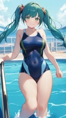 泳いで来たよ