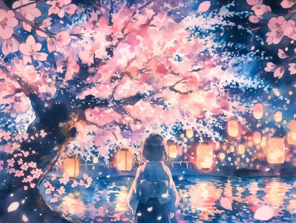 夜桜