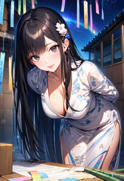 願いごとは、描けた？～注文のお題『首を傾げる』～