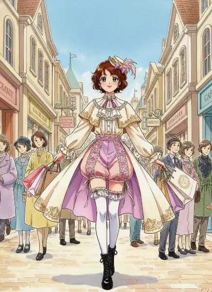 街を駆けるおしゃれ姫