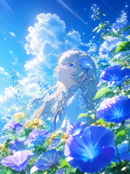 夏空へほどける、花の香り