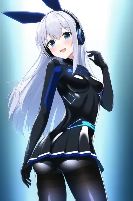 cyber blue rabbit girl_06
