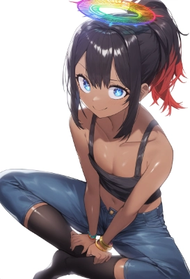 目のきれいな褐色少女