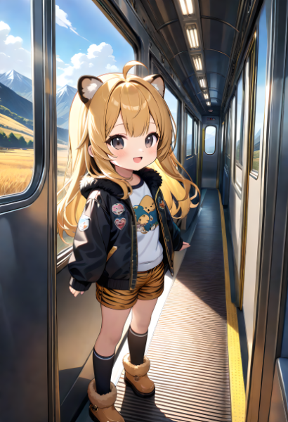 列車での旅のひととき