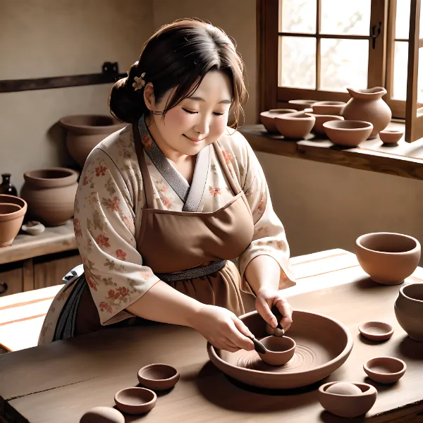 娘のための陶芸時間