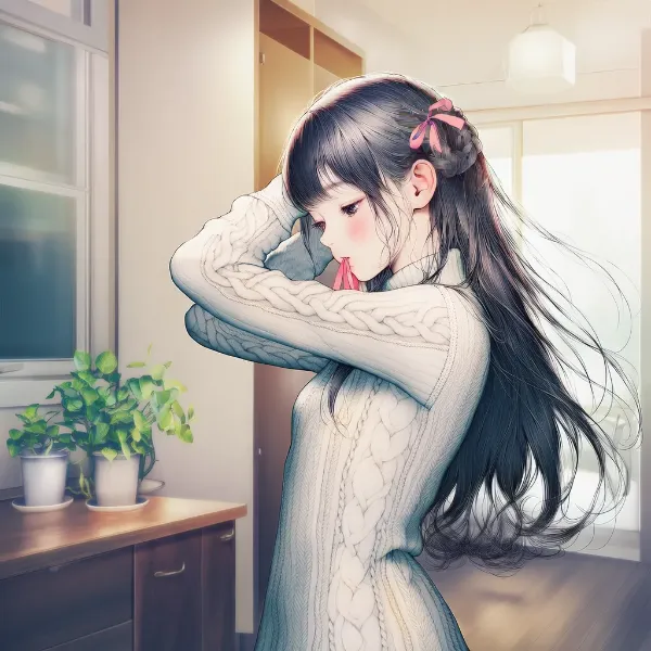 今日は結んでみようかな