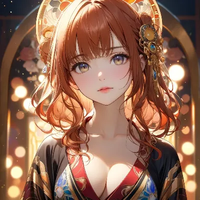 黄金の光を纏う神秘の美少女