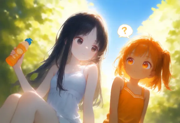 いくらと花音・日焼け止め