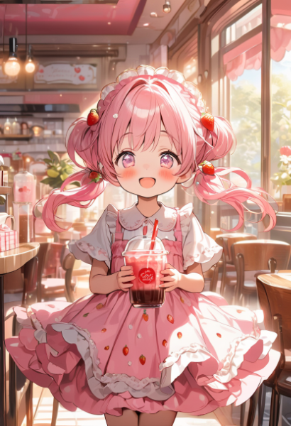 ツムギちゃんのスペシャルいちごココア