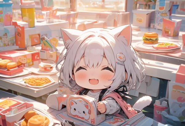 お子様とランチ。