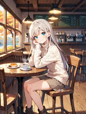 秋のカフェでひと休み☕🍂