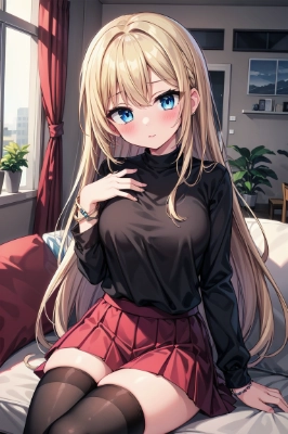 椅子に座る少女